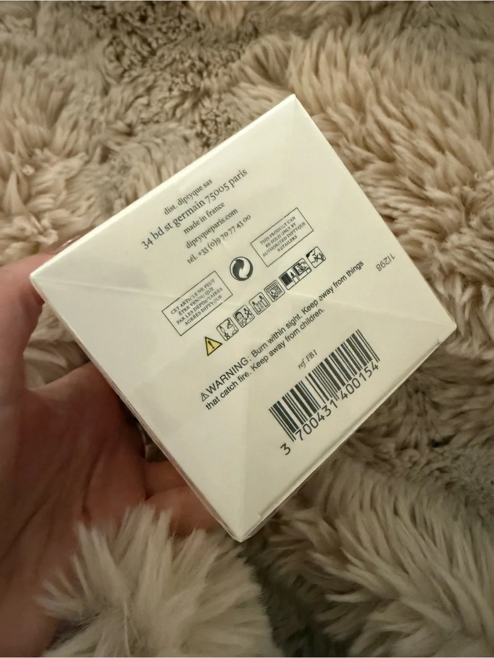 NEW Diptyque Feu de Bois Scented Candle 190g 6.5 oz Sealed in Box